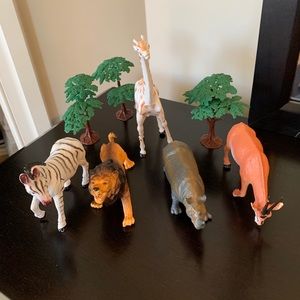 Lot of Safari Animals and Trees